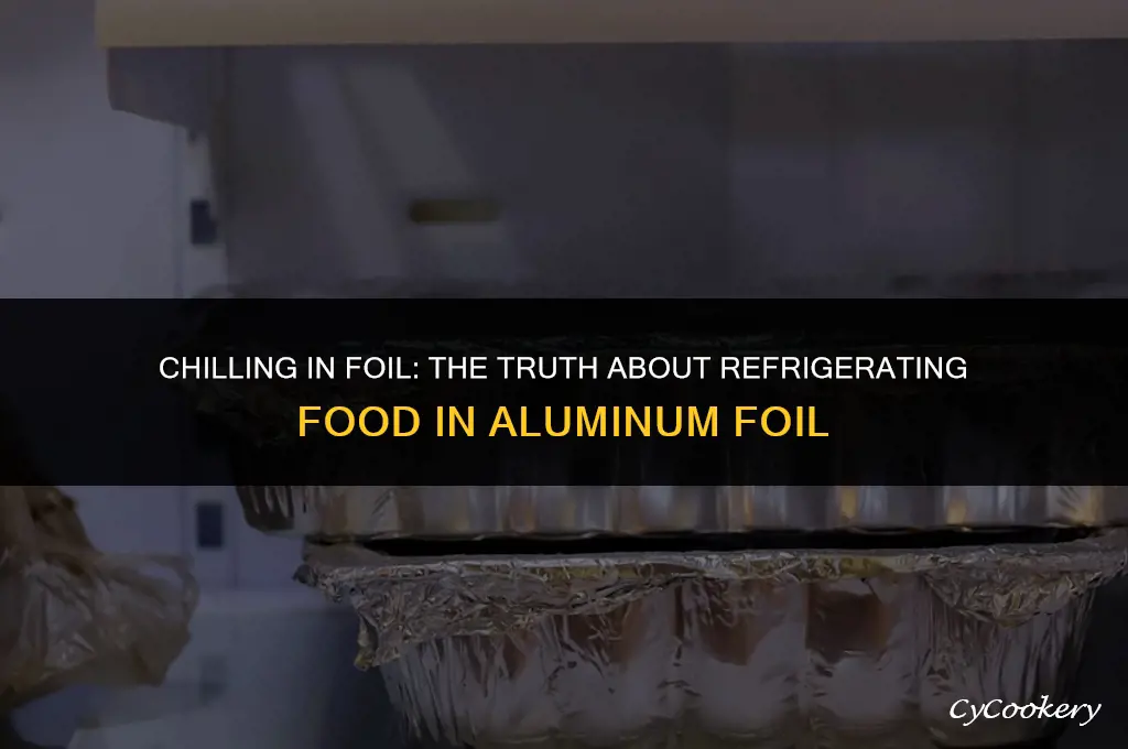 is it okay to refrigerate food in aluminum foil