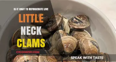 Chilling Live Little Neck Clams: A Seafood Storage Guide