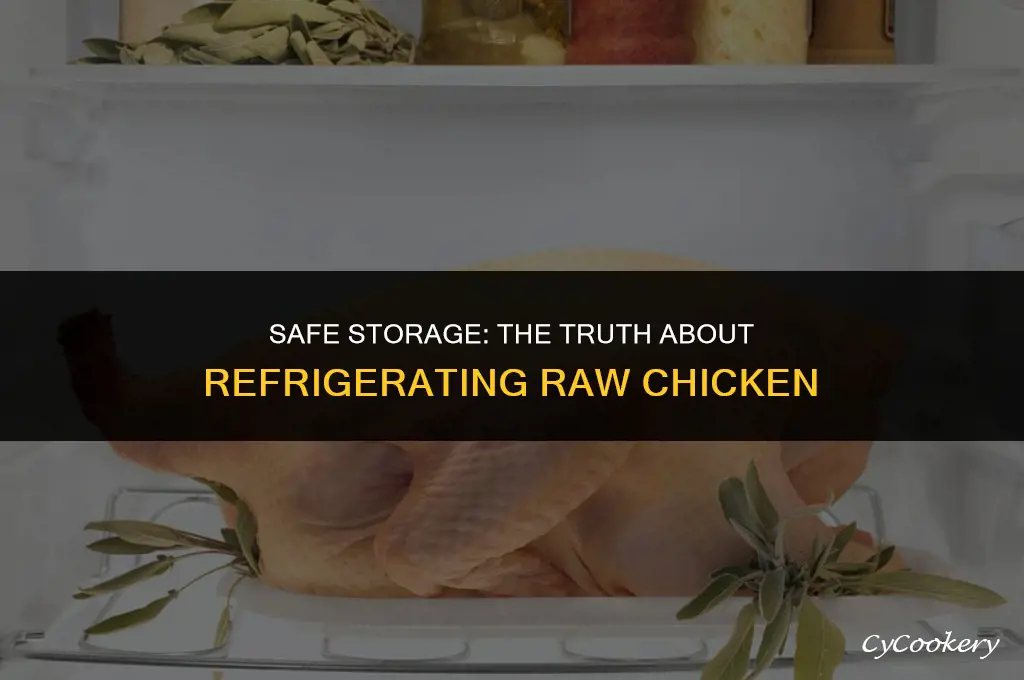 is it okay to store raw chicken in refrigerator