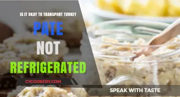 Safe Travels for Turkey Pate: Refrigeration Not Required?