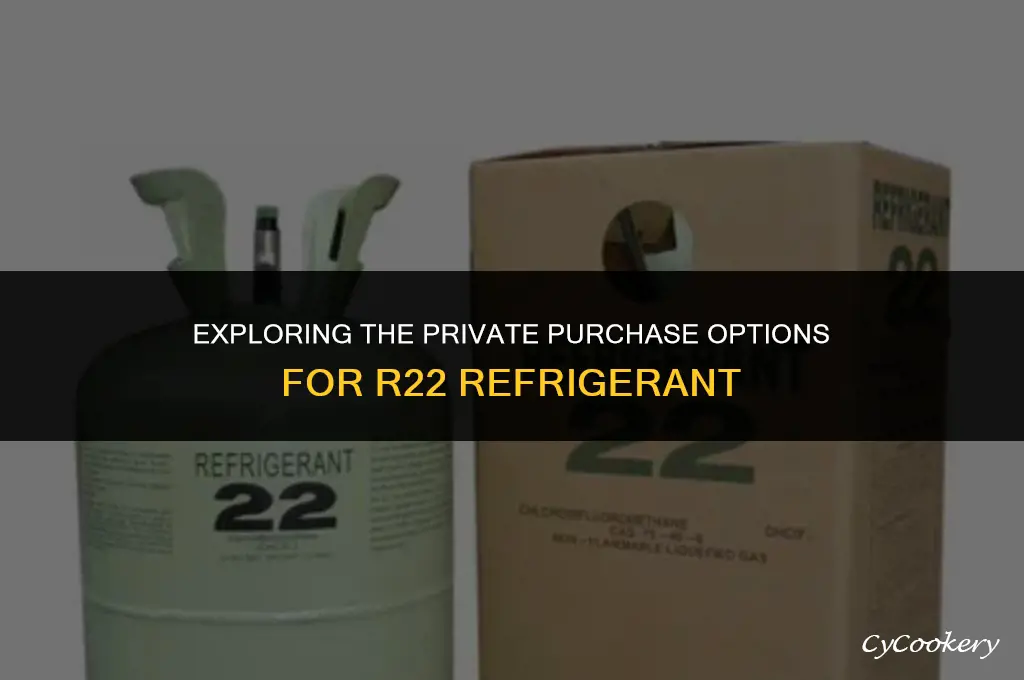 is it possible to buy r22 refrigerant in private