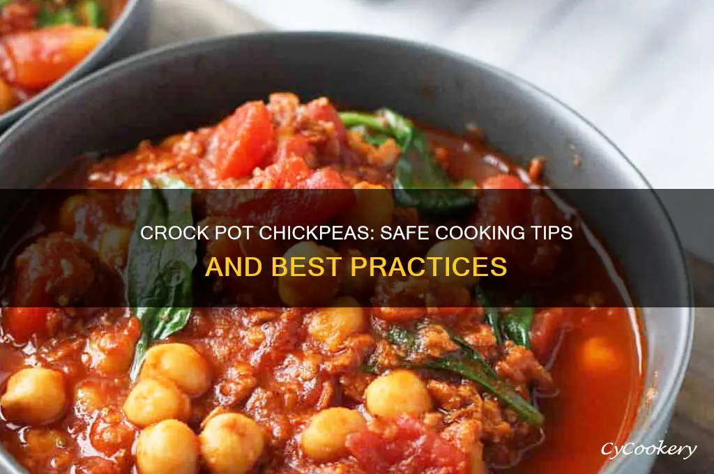 is it safe to cook chickpeas in a crock pot
