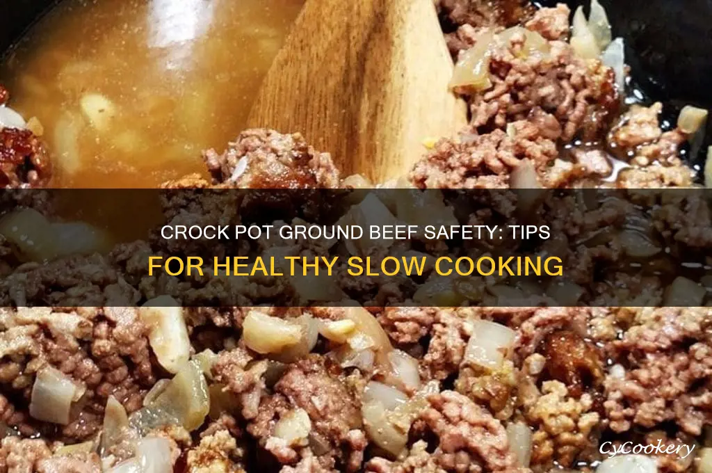 is it safe to cook ground beef in crock pot