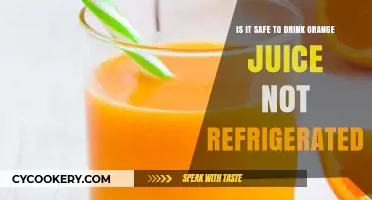 Chilled or Not: The Safety Scoop on Drinking Unrefrigerated Orange Juice