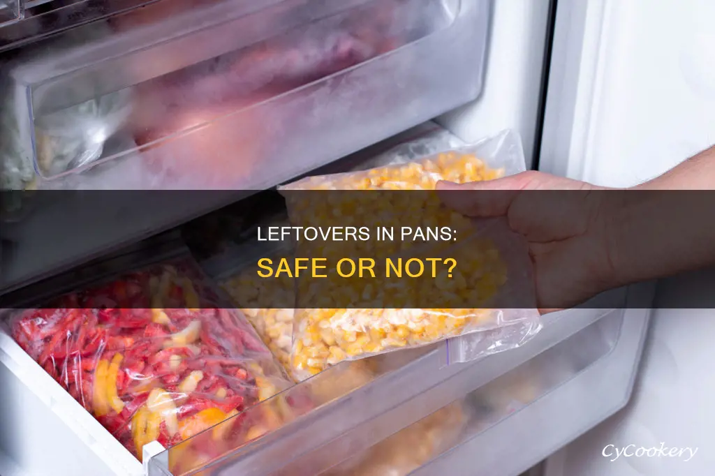 is it safe to keep leftovers in a pan