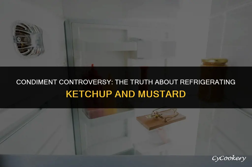is it safe to not refrigerate ketchup and mustard