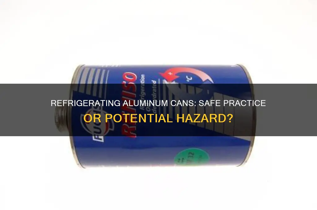 is it safe to put aluminum cans in the refrigerator