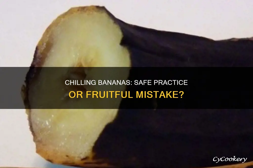 is it safe to put bananas in the refrigerator