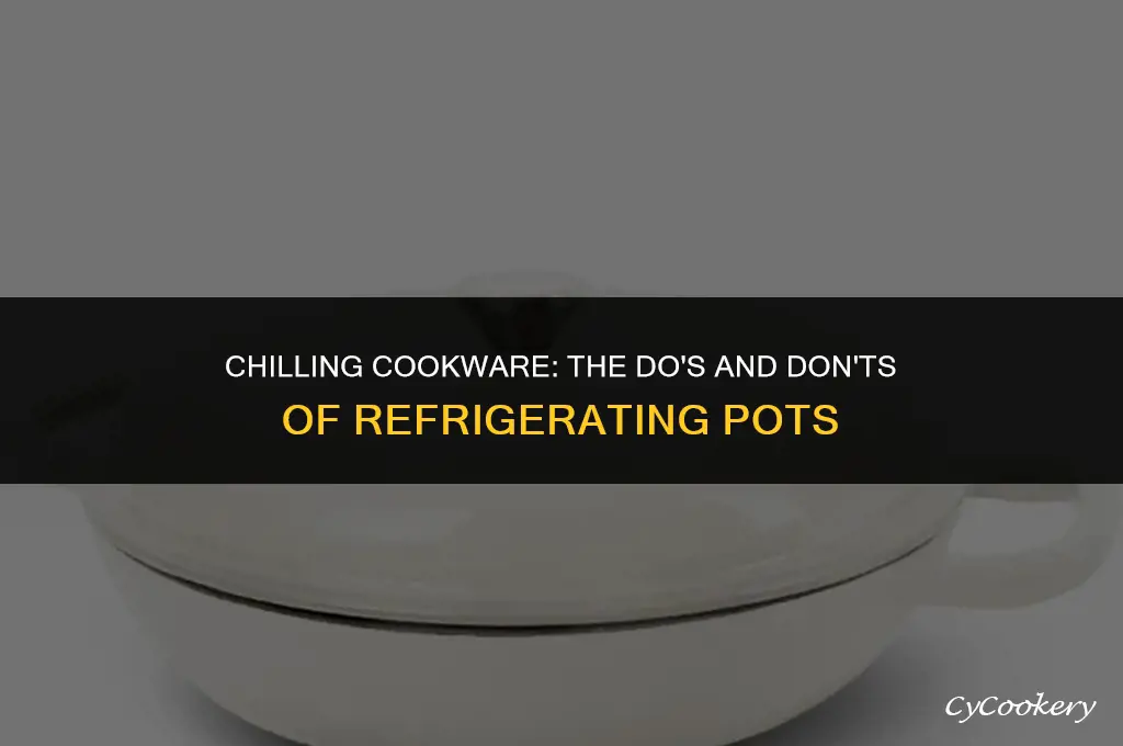 is it safe to put pots in the refrigerator