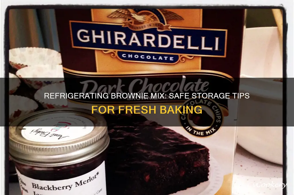 is it safe to refrigerate brownie mix