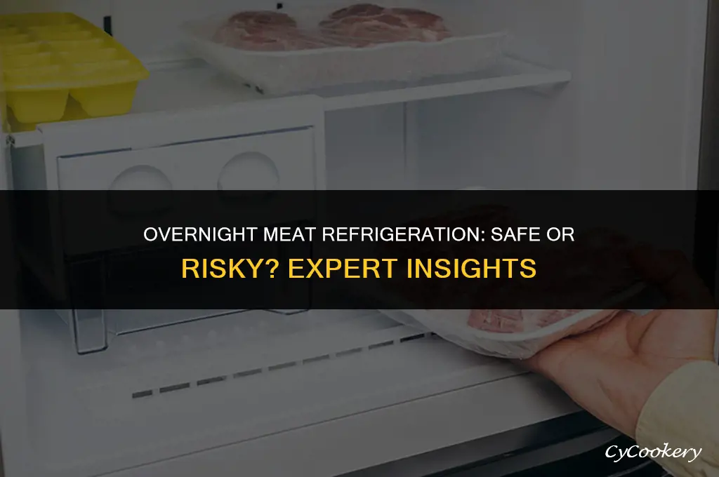 is it safe to refrigerate meat left out overnight