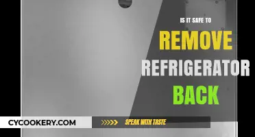 Is Removing Your Refrigerator's Back Panel Safe? Expert Advice