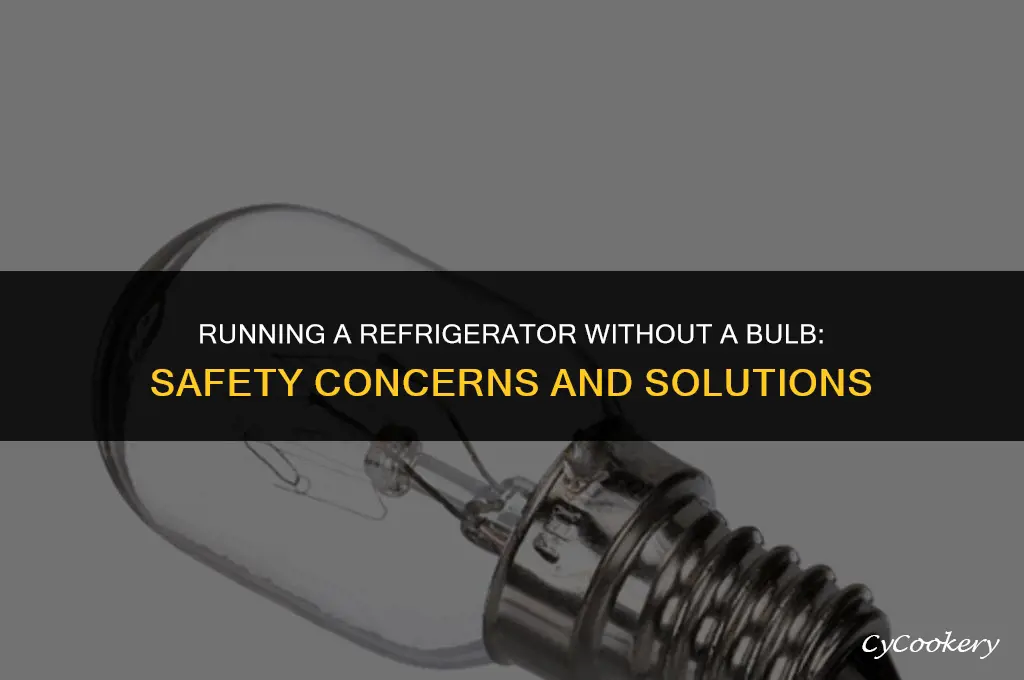 is it safe to run refrigerator without bulb