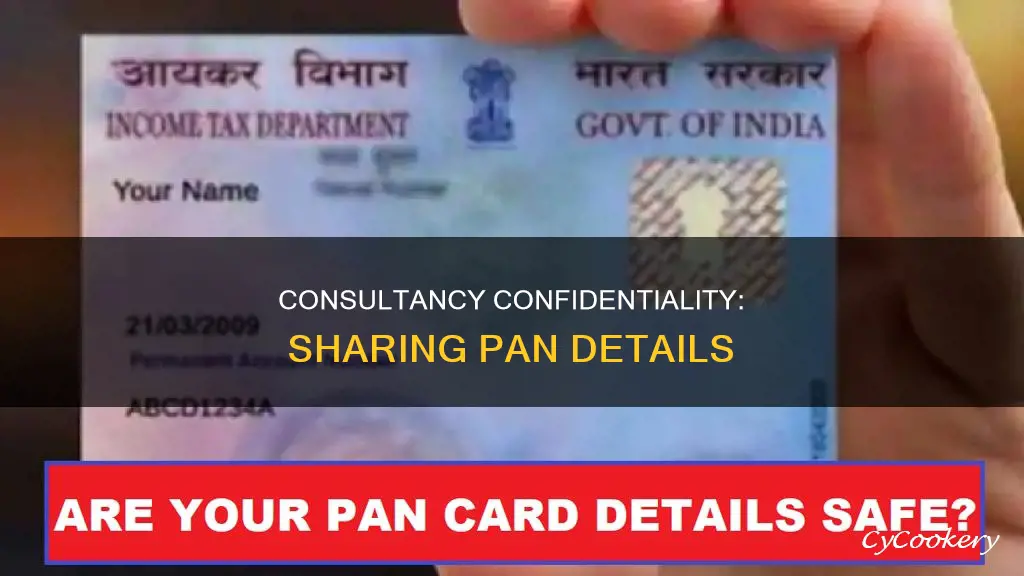 is it safe to share pan number with consultancy