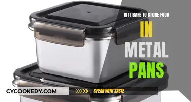 Metal Pans: Safe Food Storage?