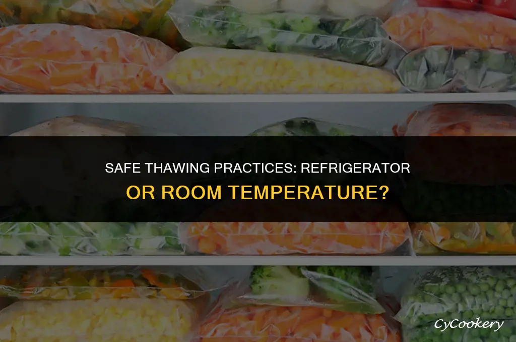 is it safe to thaw frozen in refrigerator