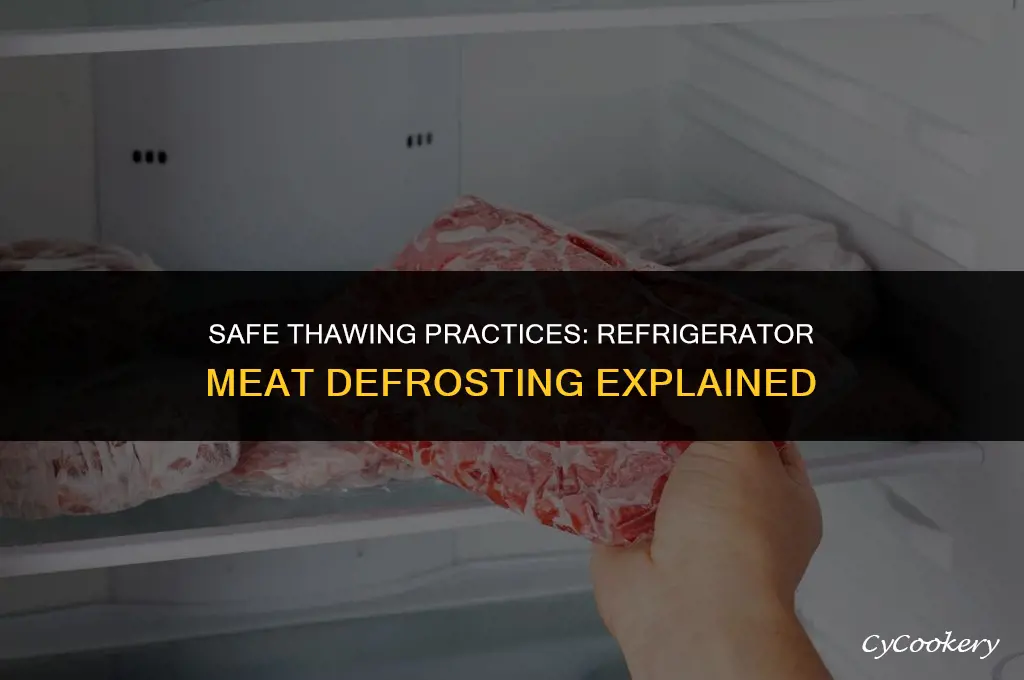 is it safe to thaw meat in the refrigerator