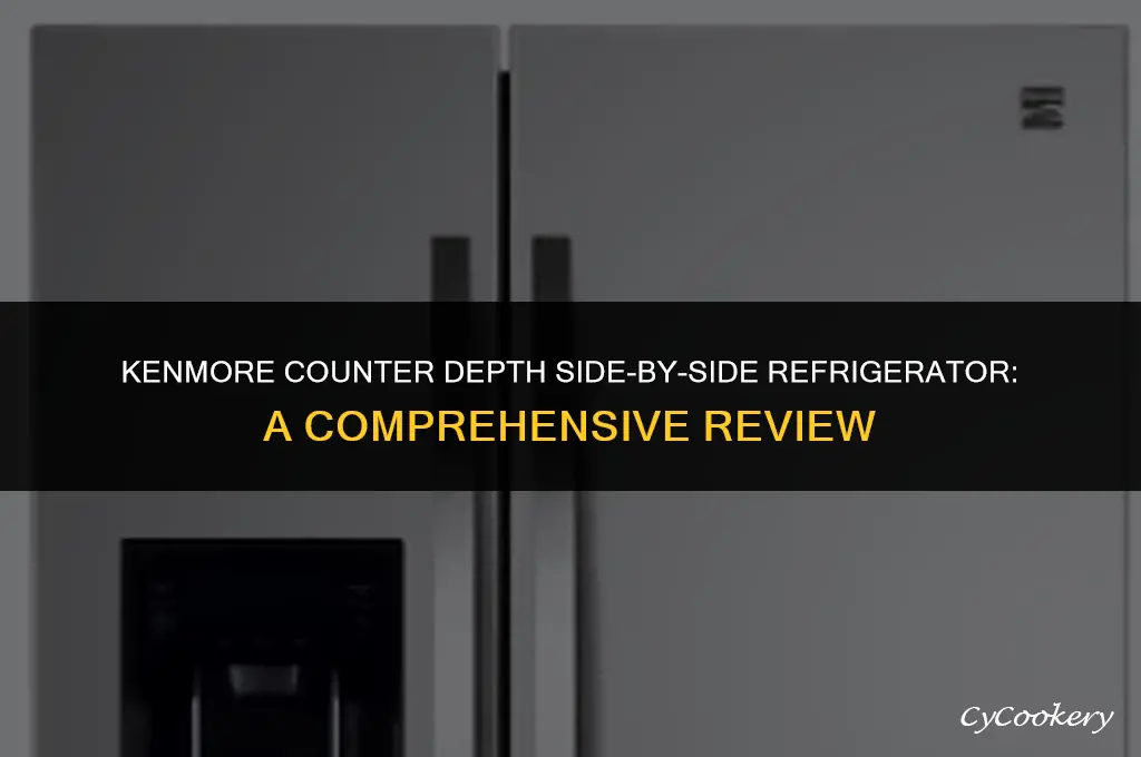 is kenmore counter depth side by side refrigerator reviews