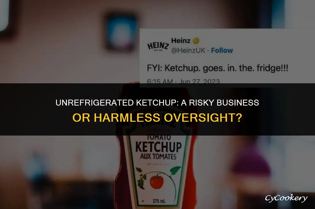 is ketchup safe after sitting out of the refrigerator