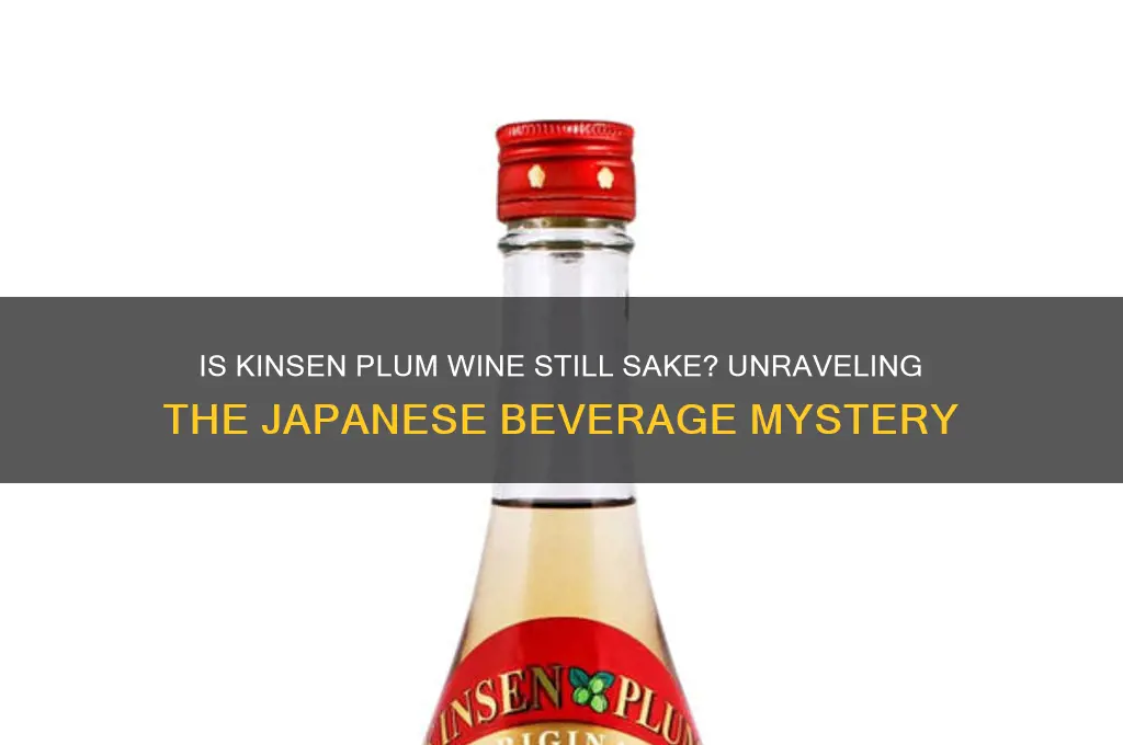 is kinsen plum wine still sake