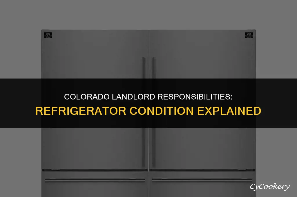 is landlord responsible for refrigerator state of colorado