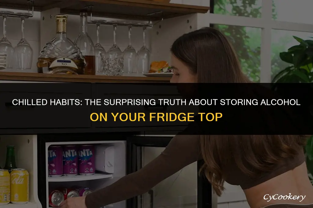 is leaving alcohol on top of refrigerator bad