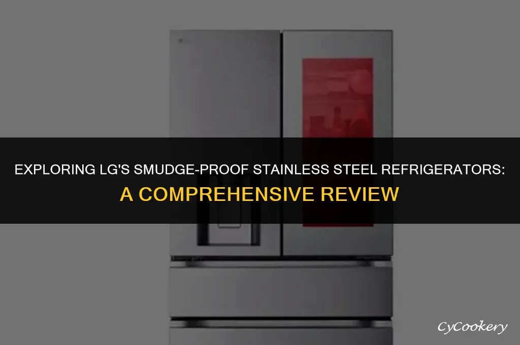 is lg making refrigerators in smudgeproof stainless steel