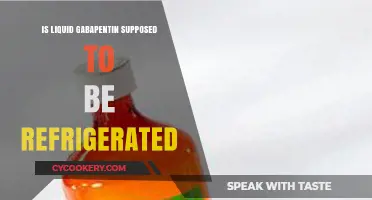 Liquid Gabapentin Storage: Does It Need Refrigeration? Expert Advice