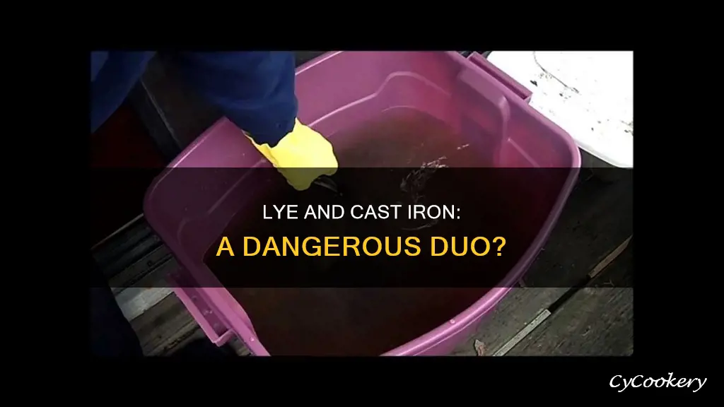 is lye dangerous for cast iron pans