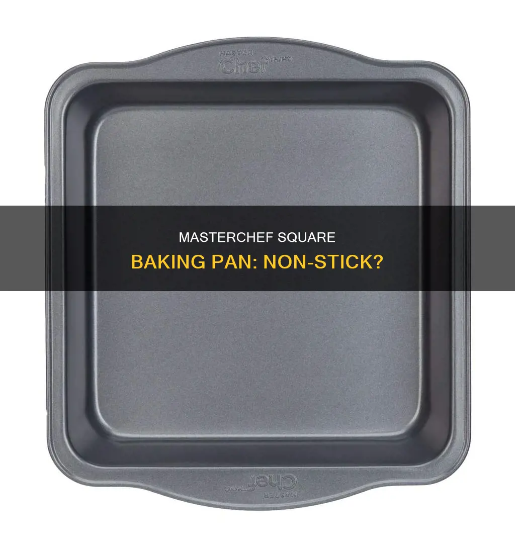 is masterchef square baking pan non stick