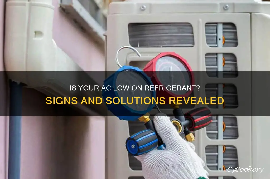 is my air conditioner low on refrigerant