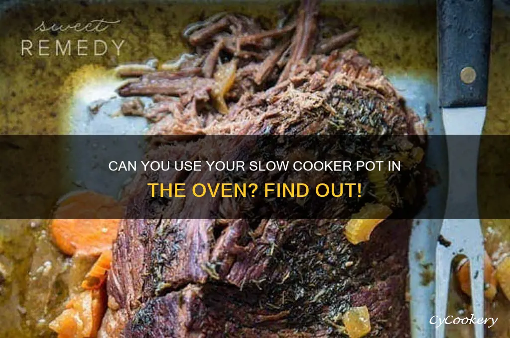 is my slow cooker pot oven proof