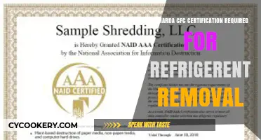 Understanding Narda CFC Certification for Refrigerant Removal: A Guide