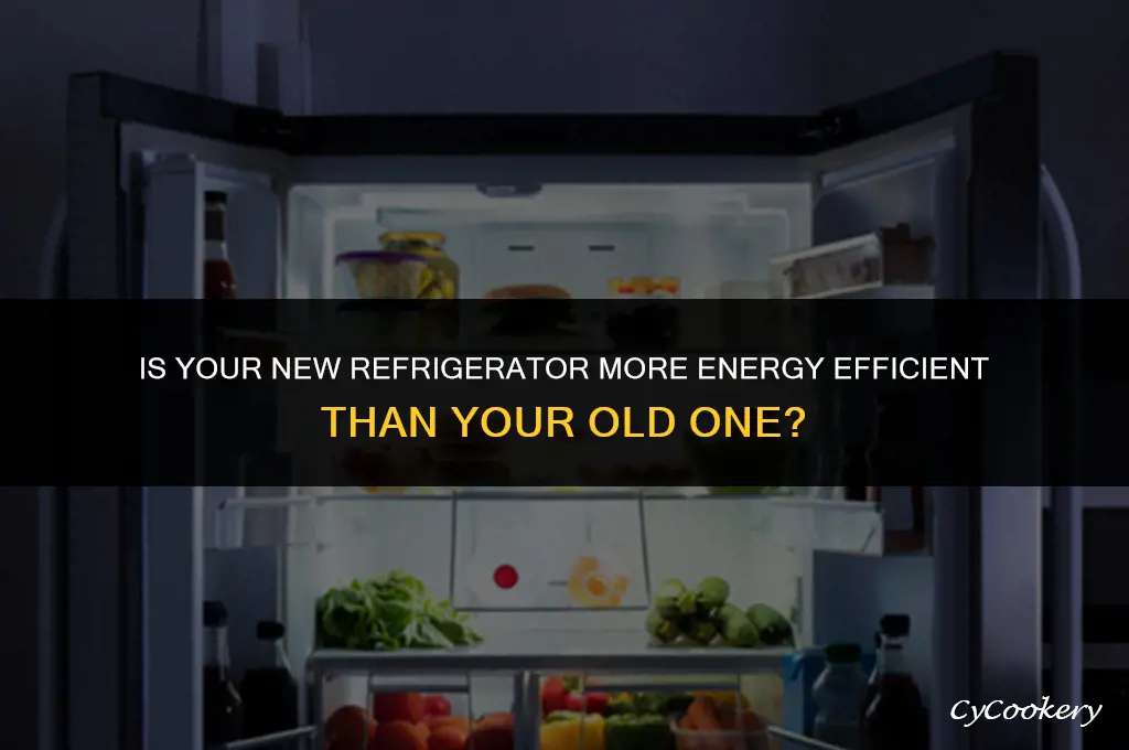 is new refrigerator more energy efficient than old refrigerator