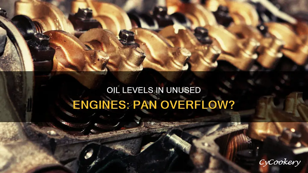 is oil in non running engine above top of pan