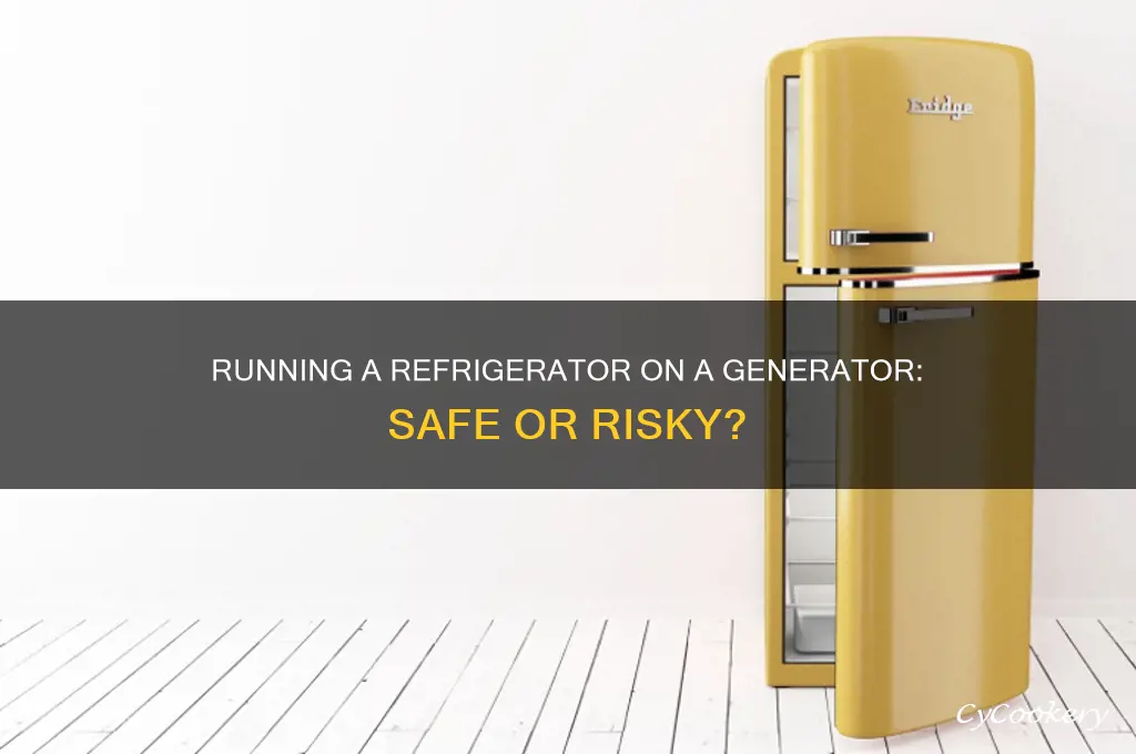 is ok to run refrigerator on generator