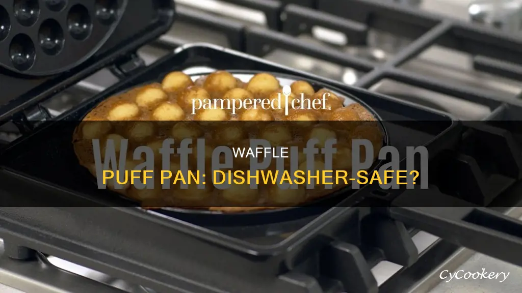 is pampered chef waffle puff pan dishwasher safe