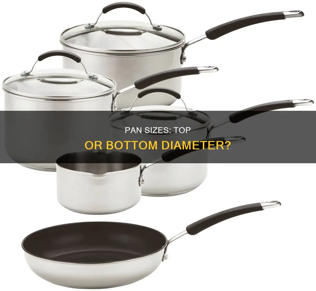 is pan size top or bottom diameter