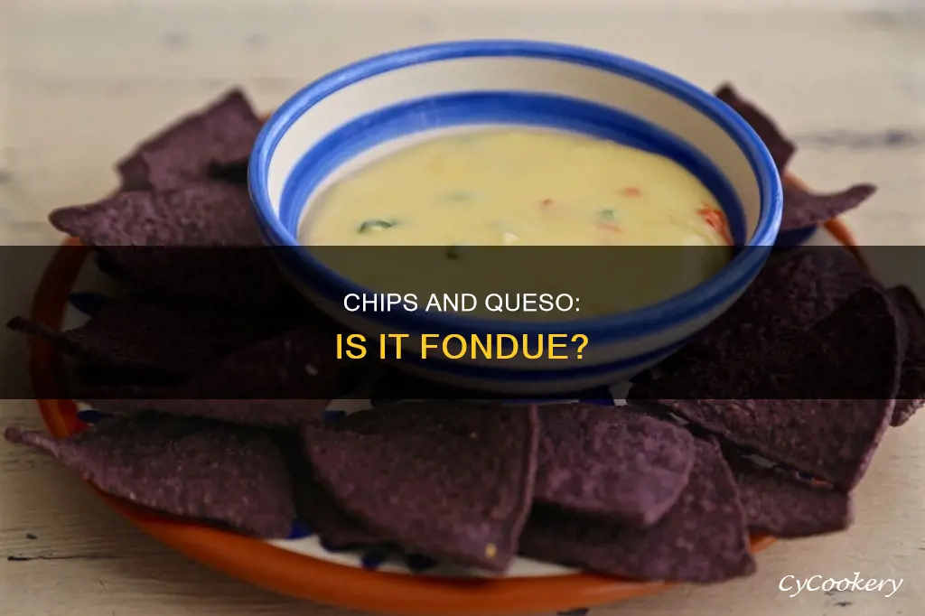 is queso and chips fondue