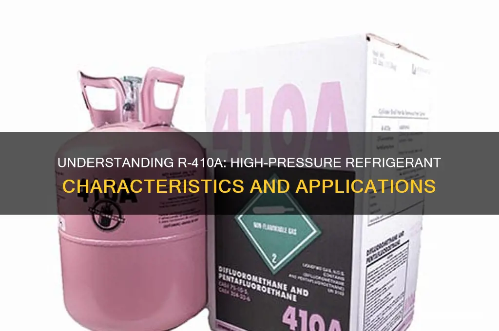 is r 410a a high pressure refrigerant