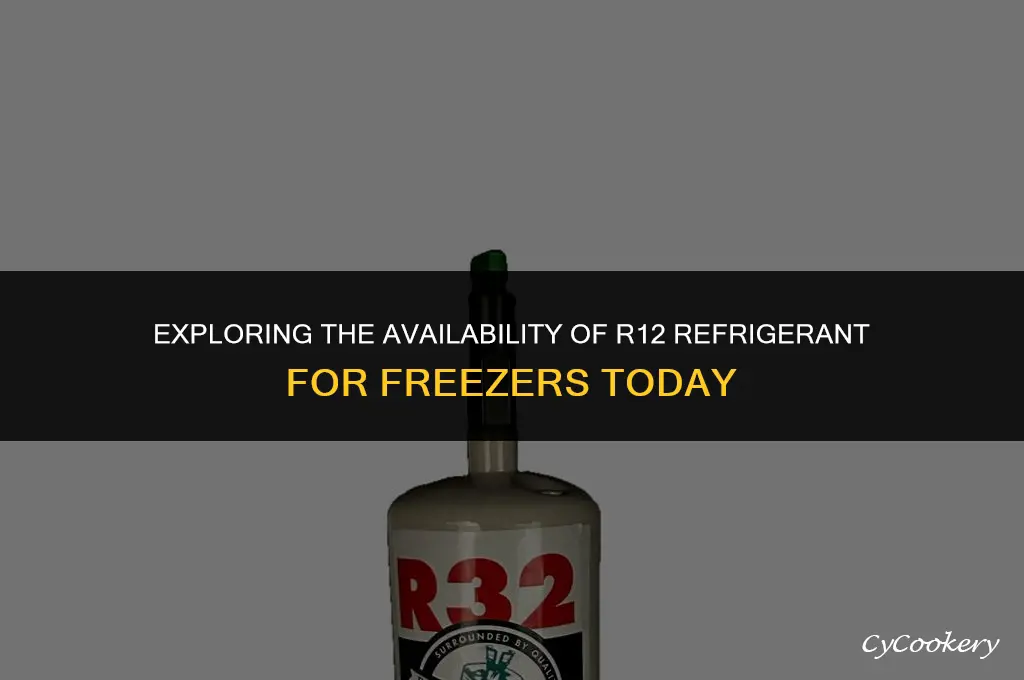 is r12 refrigerant still available for a freezer