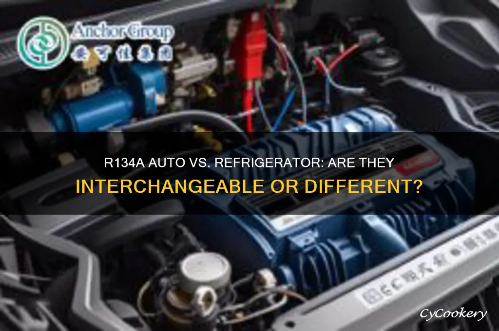 is r134a auto same as r134a refrigerator