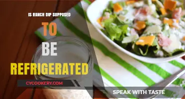 Should Ranch Dip Be Refrigerated? Storage Tips for Freshness