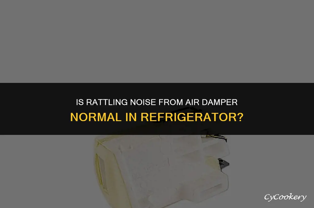 is rattling noise from air damper normal in refrigerator