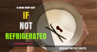 Reddi Whip Storage: Is It Safe Unrefrigerated? Quick Facts