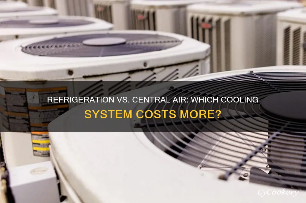 is refrigeration more expensive than central air