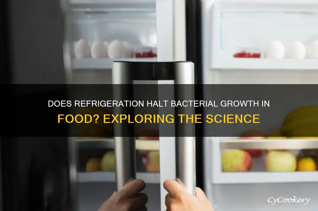 is refrigeration of food items is bacteriostatic