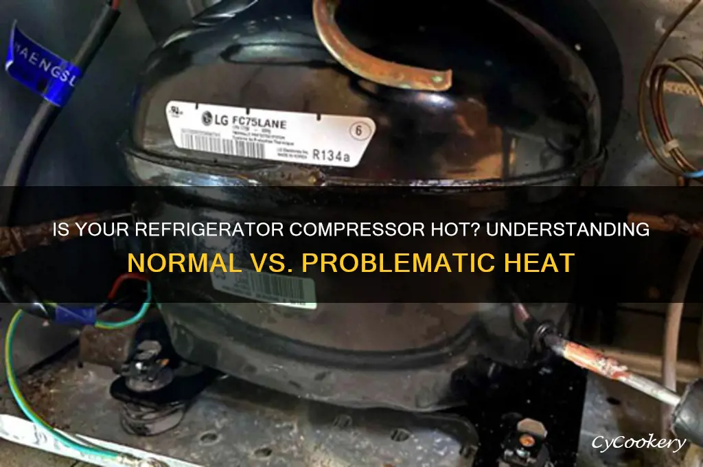 is refrigerator compressor supposed to be hot