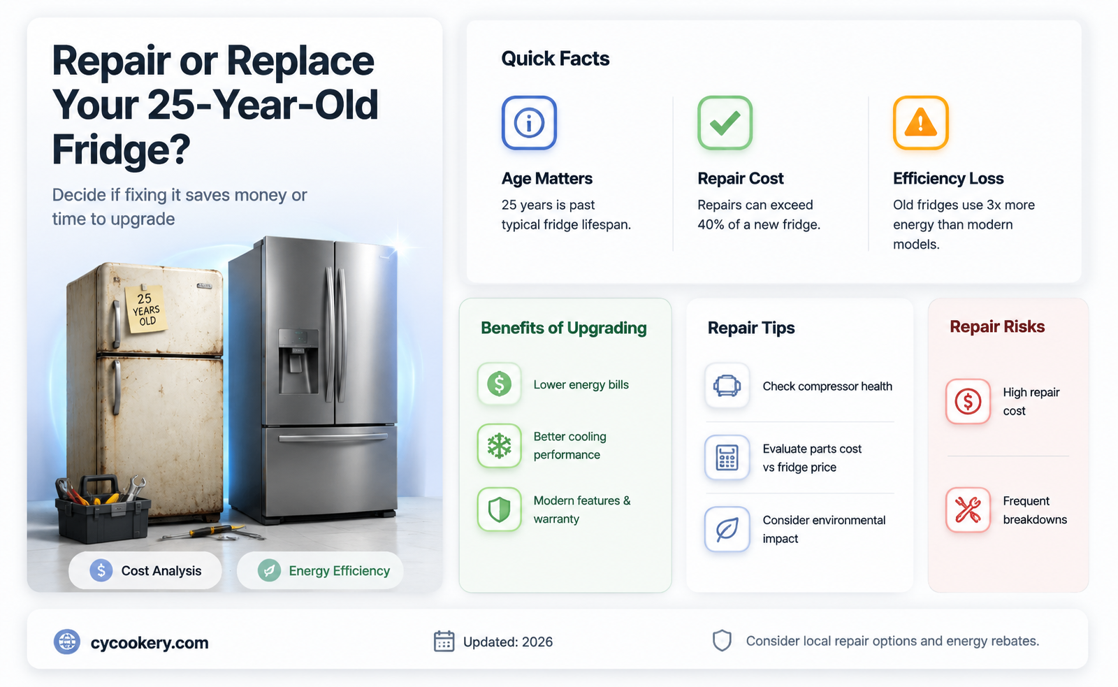 are 25 year old refrigerator worth fixing