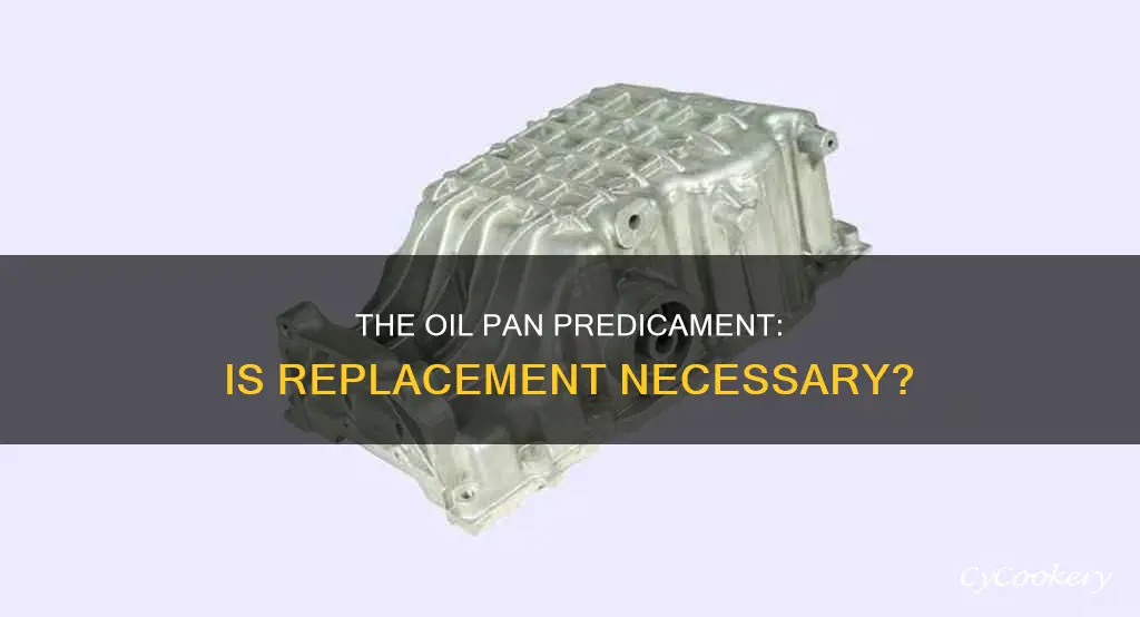 is replacing oil pan a big deal